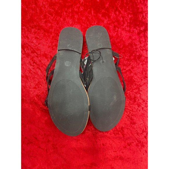 Charles Albert Open-Toe Sandals Black Criss Cross Size Small‎ - Picture 4 of 7